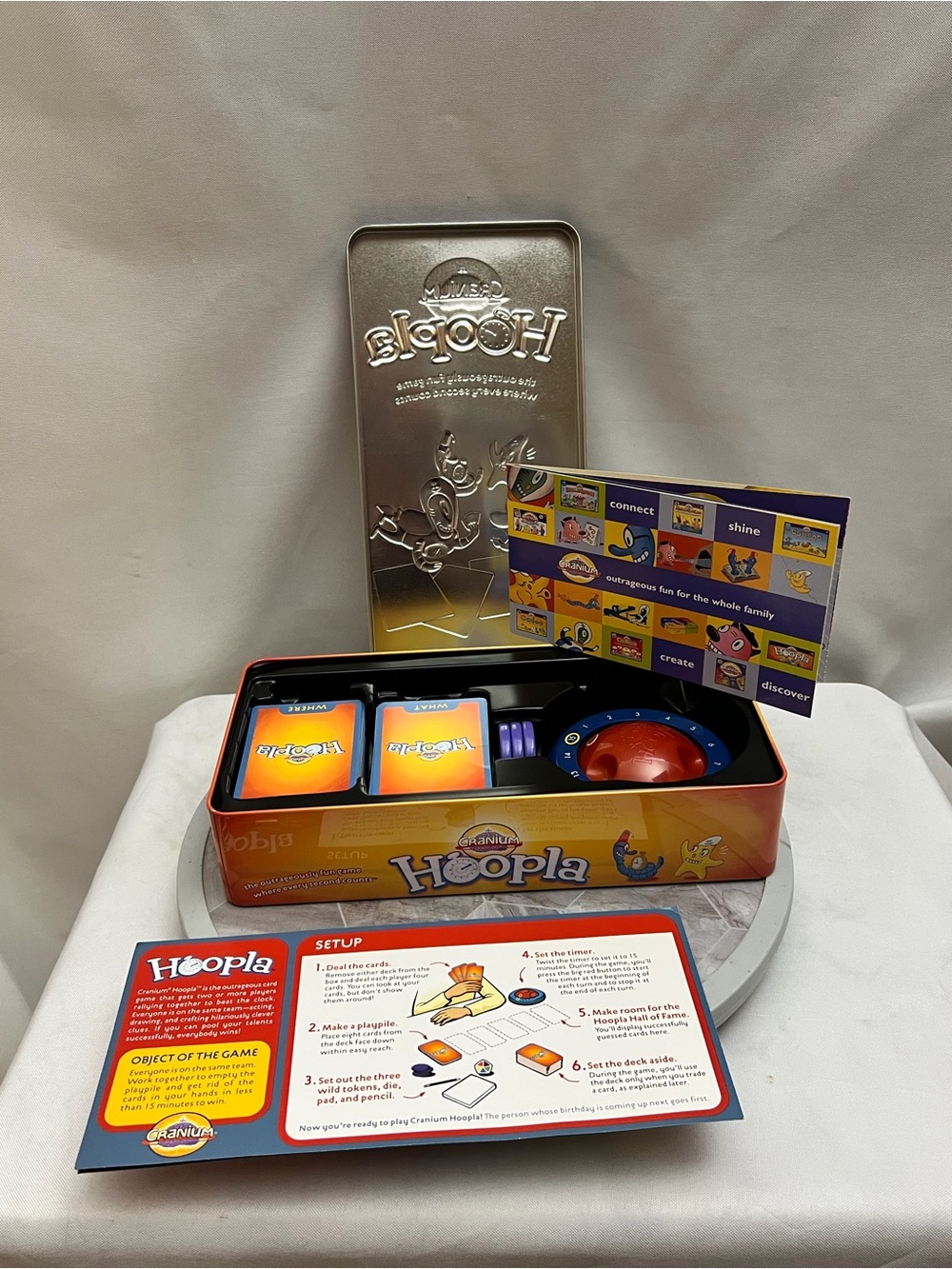 Cranium Hoopla Complete Tin Card Game Adults Teens Family Party Game 2004 - Picture 5 of 5
